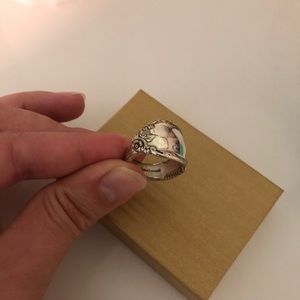 Silver spoon ring